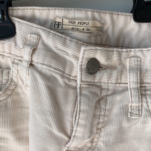 Free People Cream Corduroys - Picture 4 of 4
